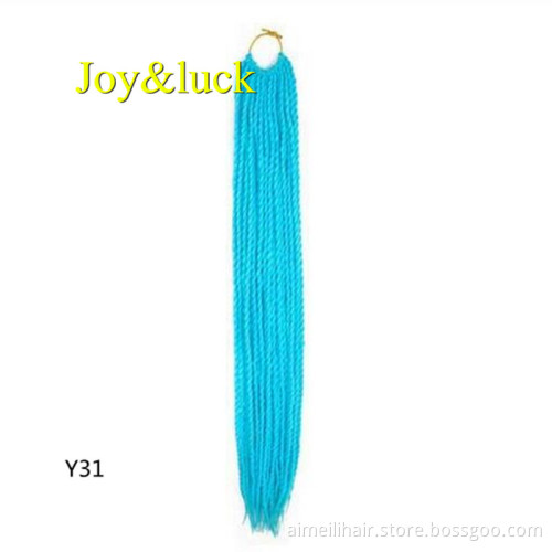Wholesale Price Ombre Colors OME 2X Braiding Hair for Women 24inches Long Twist Braids Synthetic Braiding Hair Extentions
